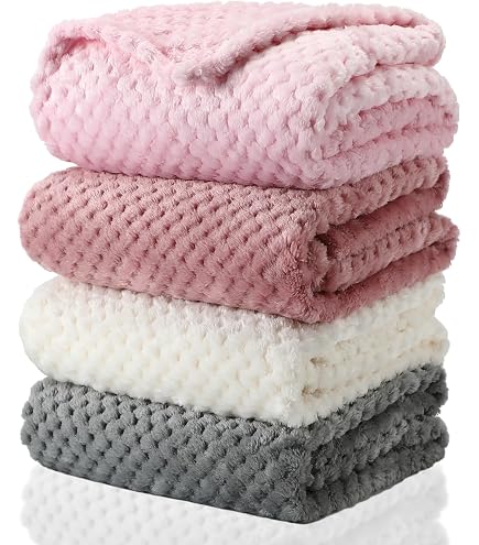 Gina Era 4-Pack Flannel Receiving Blankets - 30" X 30" 100% Cotton Baby Swaddle Blankets For Boys & Girls - View #9