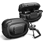 Dexnor for Bose Ultra Open Case with Drop-Proof Lock, Shockproof Rugged Bumper Cases Protective Cover with Carabiner &amp; Keyring &amp; Cleaner Kit for Bose Ultra Open 2024 Black