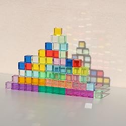 KOAICS Rainbow Crystal Acrylic Cubes Children