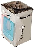 Luxunik Rolling Laundry Hamper with Wheels, Rolling