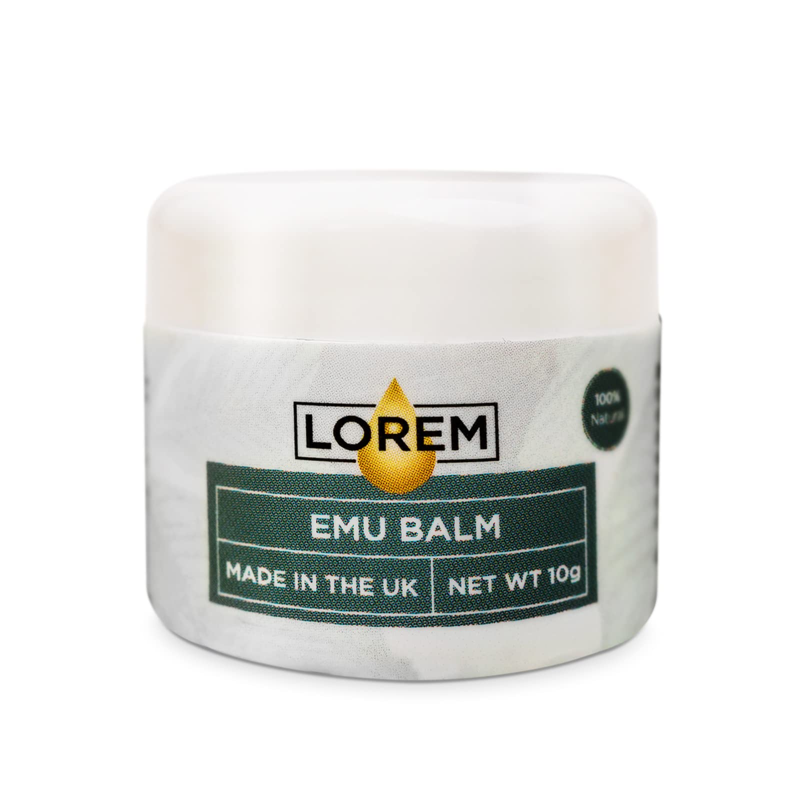 Emu Oil Balm for Muscle and Joint Relief; Small Travel Size. Anti Inflammatory Pain Relief Balm (10g)