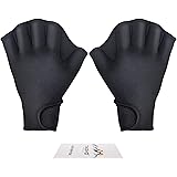 Tagvo Aquatic Gloves for Helping Upper Body Resistance, Webbed Swim Gloves Well Stitching, No Fading, Sizes for Men Women Adult Children Aquatic Fitness Water Resistance Training