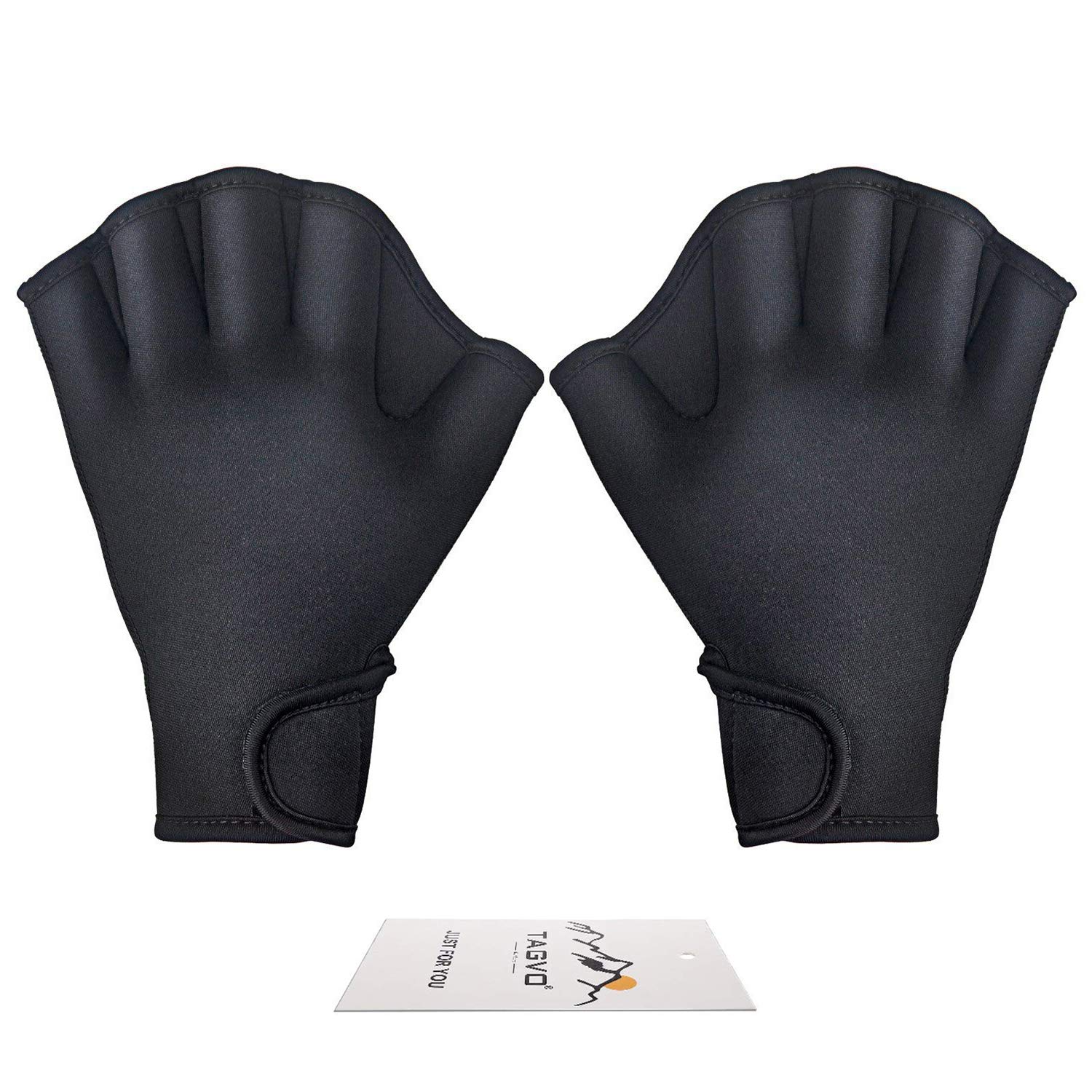 TINAYAUE Gants De Natation Palmés En Néoprène - Résistants, Imperméables, Avec Palmes Silicone Et Fermeture Velcro, 3 Tailles Pour Homme Et Femme