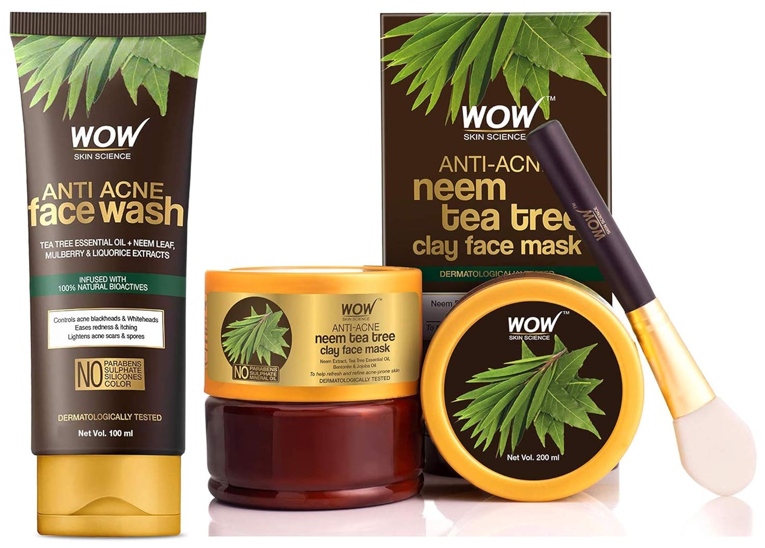 wow anti acne face wash ingredients list