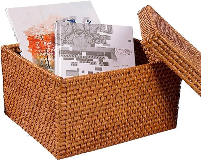 Tianzhi Huafeng cesta de almacenamiento con tapa, productos hechos a