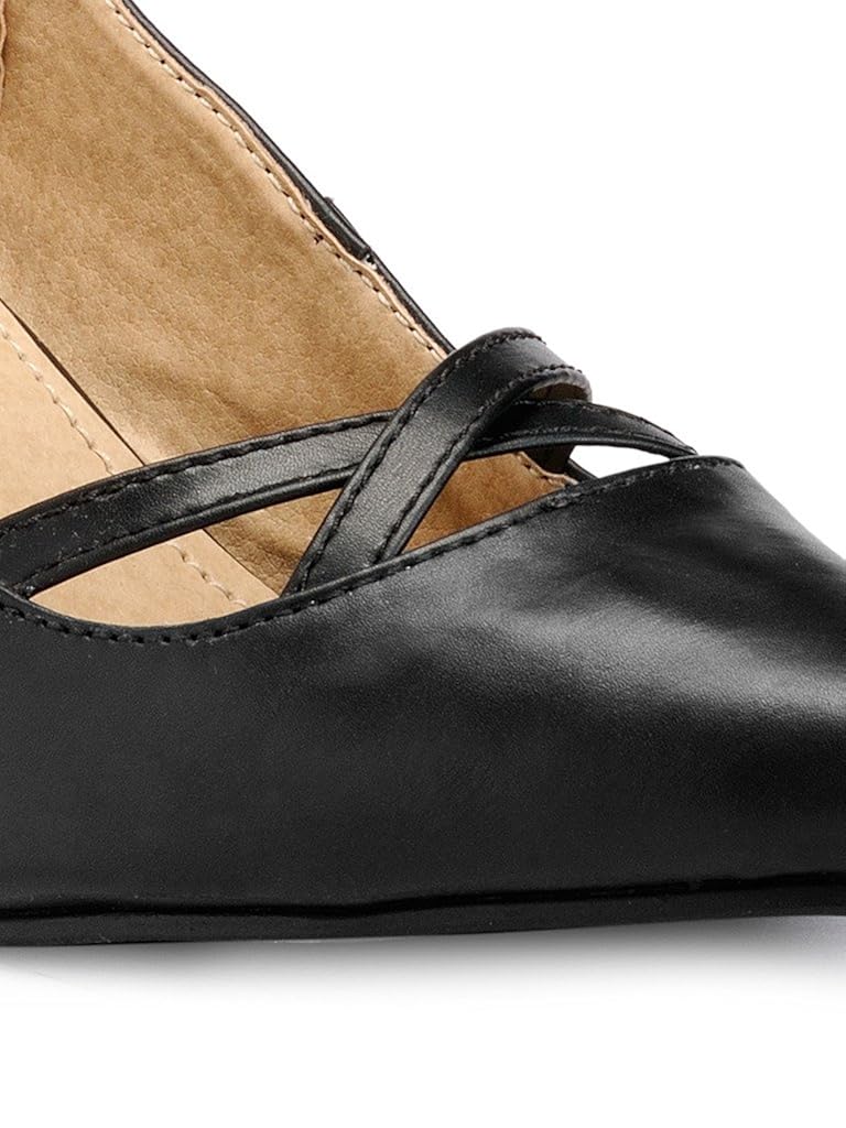 marc loire women's black slip on pumps