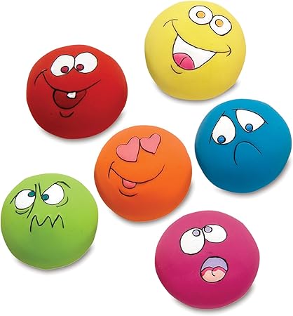 squeaky dog balls with faces