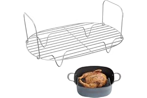 Steam & Roast Rack, Stainless Steel Roast and Steamer Rack for Ninja Foodi PossibleCooker PRO 8.5Qt MC1000 MC1010 MC1001C, St