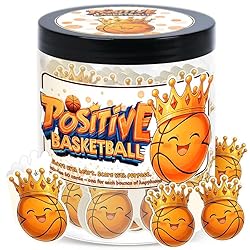 Positive Basketball Jar With 60 Daily Affirmation