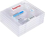 Hama Standard CD Double Jewel Case Pack of 5 Transparent