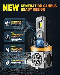 Termitor Latest H11/H9 LED Bulb, 40,000LM