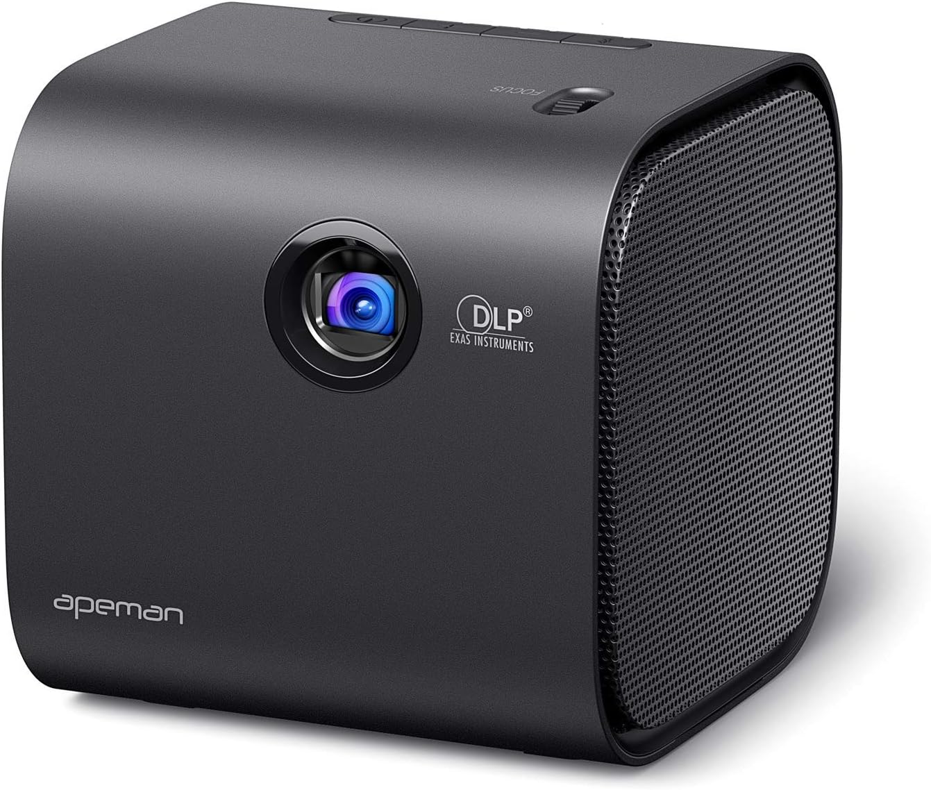 Projector APEMAN Mini Portable Projector with Full HD 1080P and 180” Display, DLP Video Projector with Bluetooth Stereo Speaker, Support HDMI/PS4/Android/IOS/TV Stick for Travel Cinema /Home Theater