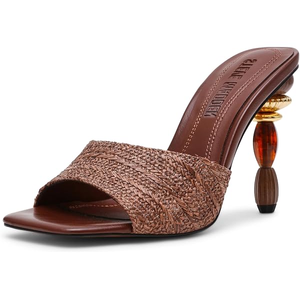 Sandalias De Tacón Steve Madden Laurel Para Mujer | Punta Cuadrada | Plataforma Y Tacón Bloque | Estilo Sofisticado
