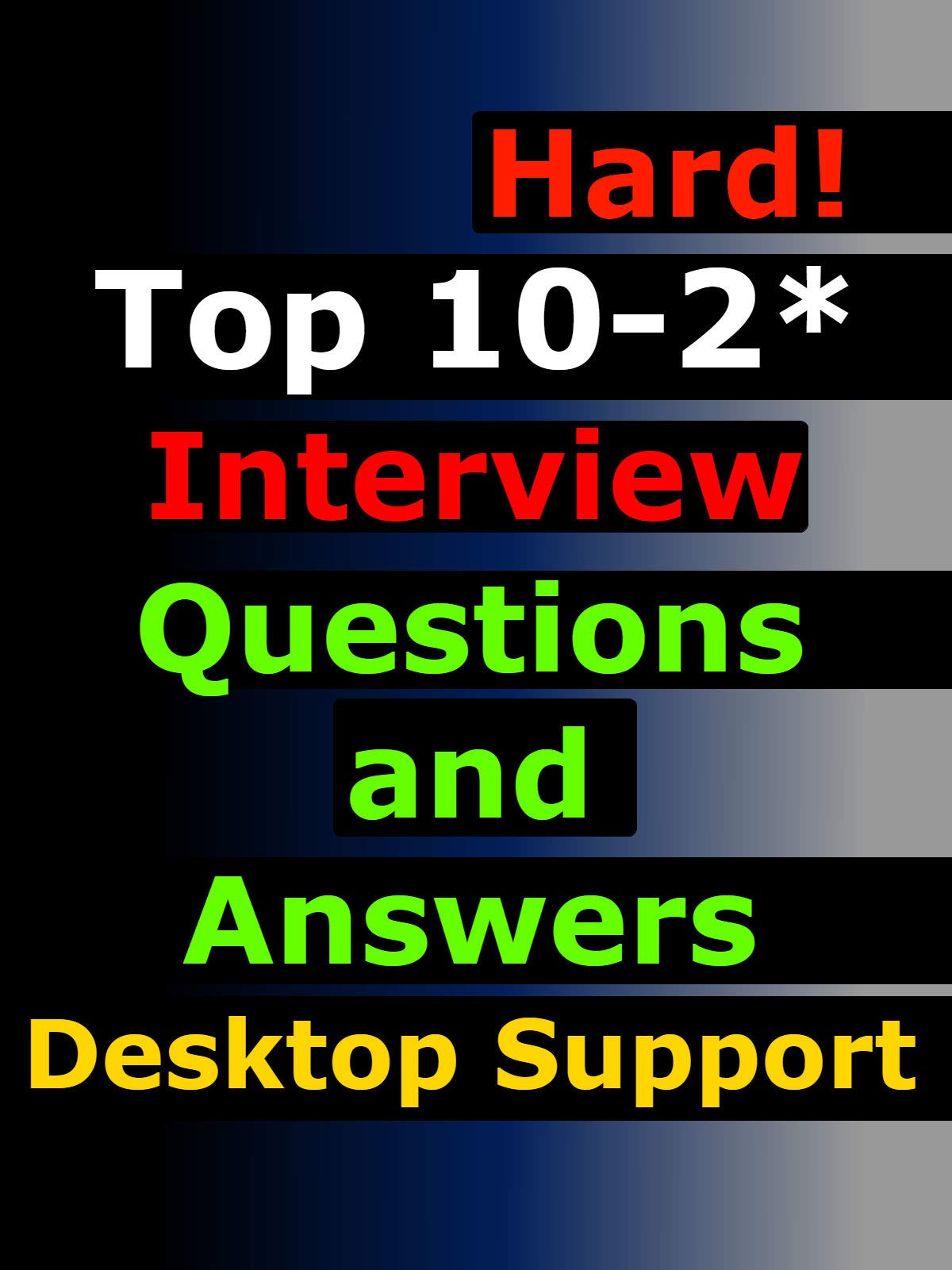 Top 102* Desktop Support Interview Questions and Answers Ervin Demirovic, Ervin