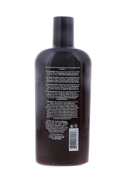 AMERICAN CREW 3 IN 1 SHAMPOO, CONDITIONER, AND BODY WASH FOR MEN 15.2 OZ