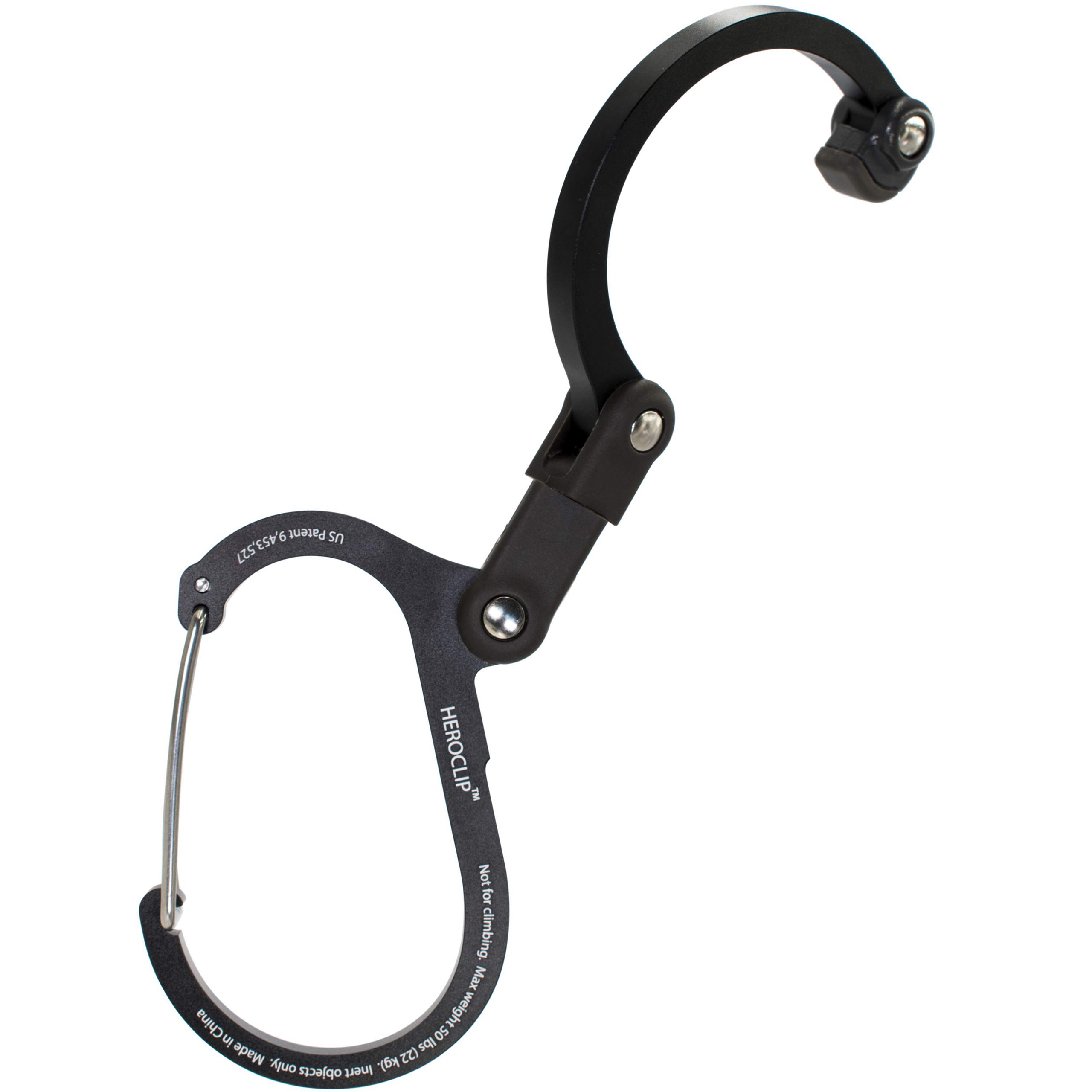 Gear AID HEROCLIP Carabiner Clip and Hook (Medium) for Camping