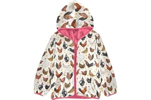 Aflyko Girls Fleece Coat Zip-Up Hoodie Warm Outerwear Kids Hooded Jacket 3-10T