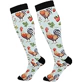 Wusikd Cute Penguin Compression Socks for Women and Men Circulation Long Socks for Athletic Running 1