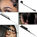 HQDA Hair Wax Stick & Pink Brush Set 75g Anti-Frizz Edge Control view 9
