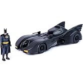 DC Comics Batman '89 Batmobile &amp; Batman Action Figure Set | Exclusive 4-Inch Retro Batman Figure, Pays Homage to Val Kilmer&rsquo;s Batman, Superhero Toys &amp; Collectible Gifts for Fans Ages 4+