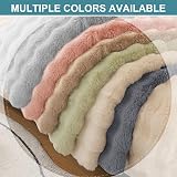 SHANNA Thick Rabbit Plush Sofa Cover 1 2 3 Seater Grey 70x90cm Armrest view 6