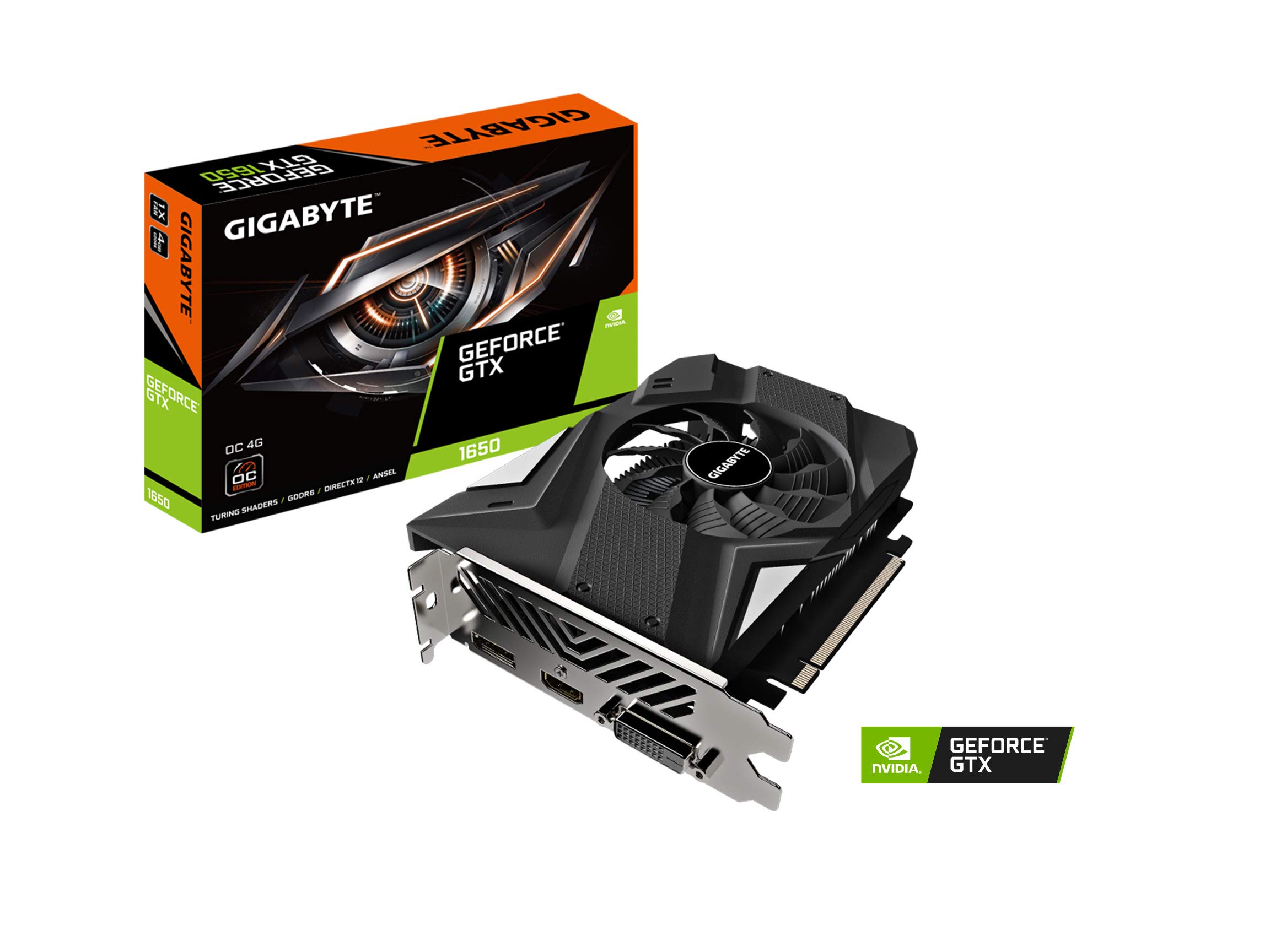 Tarjeta gráfica Gigabyte GeForce GTX 1650 D6 OC 4G, tamaño