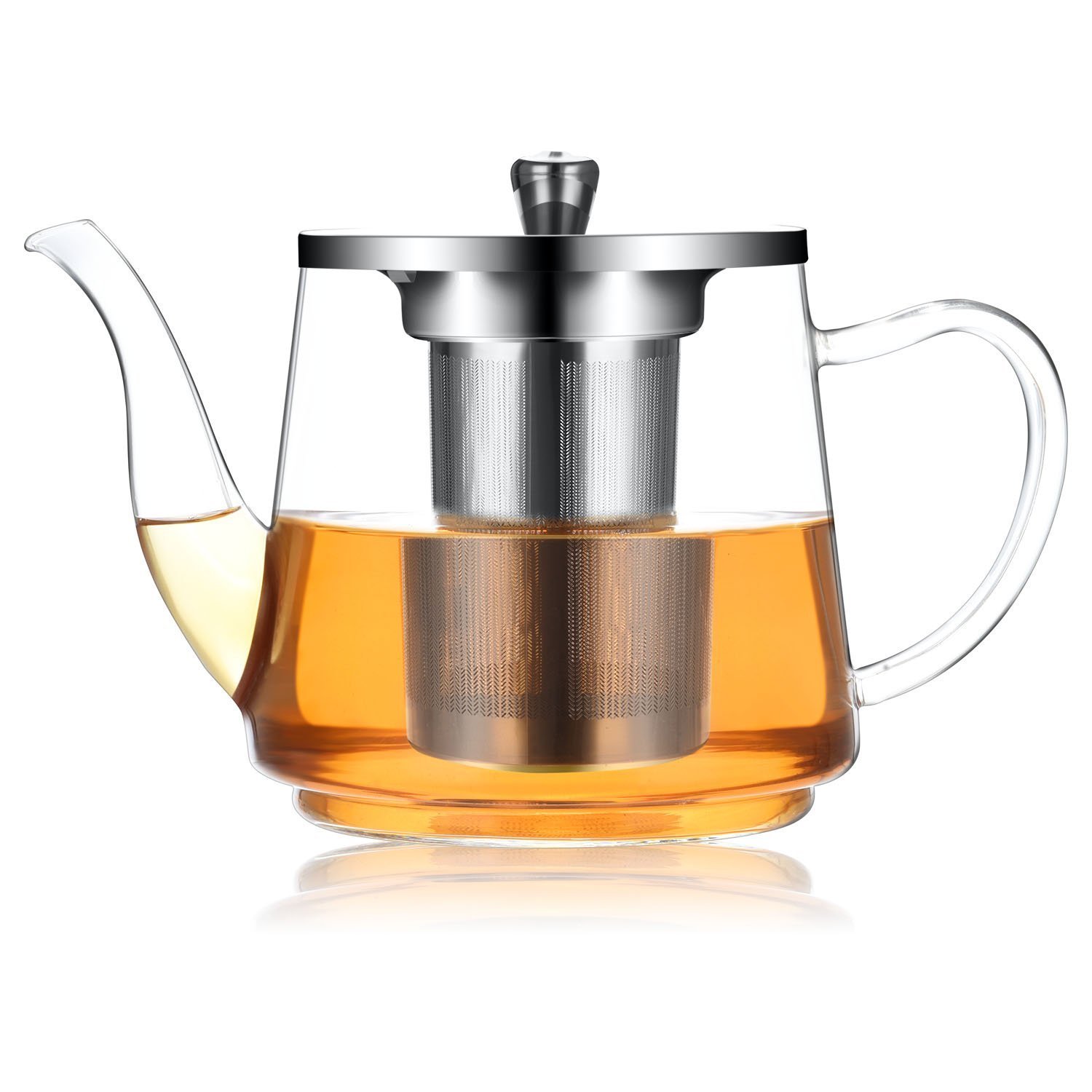 Tetera 1200ml / 41oz, Tetera de vidrio resistente al calor con ...