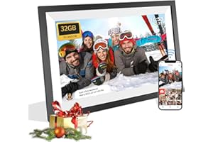 ITDULCET 10.1 inch WiFi Digital Picture Frame, 32GB Smart Digital Photo Frame with WiFi Share Photo Video via Frameo App