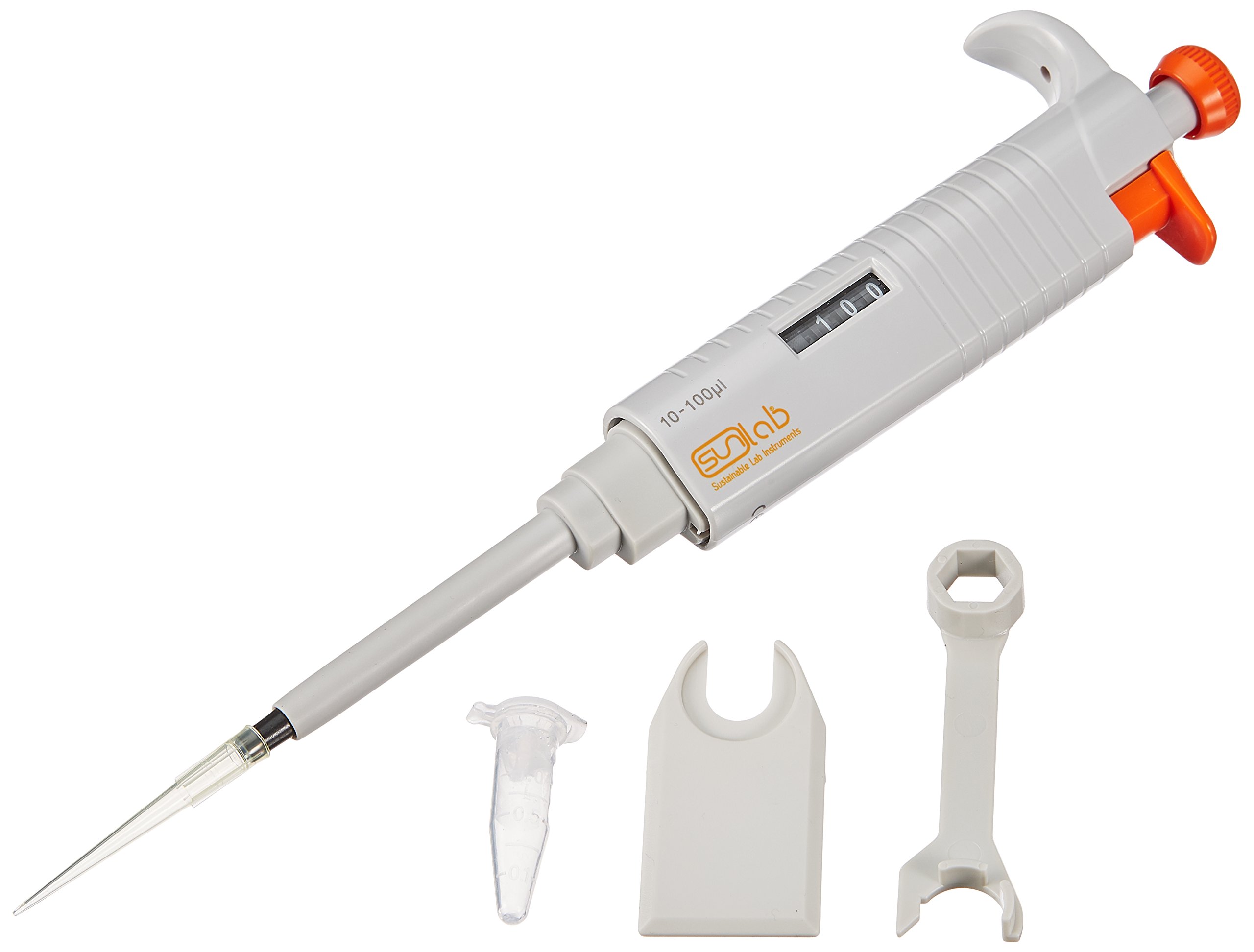 neoLab D-8704 Sunlab Micro-Litre Pipette SU1704, 10 µL-100 µL, Autoclavable