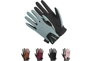 Thapower Women Horse Riding Gloves Winter Equestrian Horseback Gloves Lady Youth Girl Outdoor Star Pattern Mitts Perfect for Biking Cycling Gardening