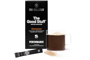 For Wellness The Good Stuff Performance – Coffee Booster | Collagen + MCT Powder Supplement with L-Theanine and Antioxidants for Jitter-Free Energy & Stamina | Non-Dairy, Keto-Friendly, 14 Servings