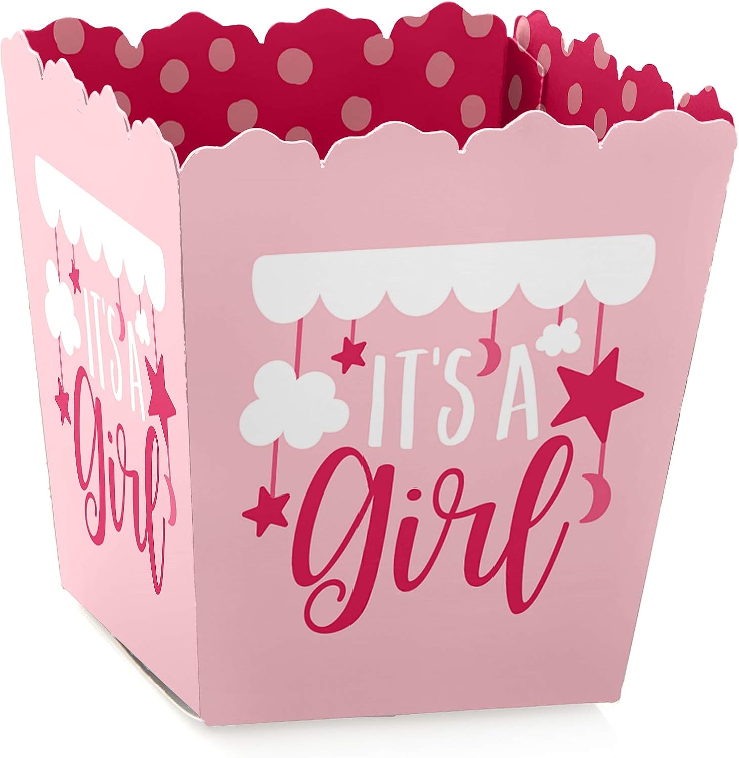 Amazoncom Its A Girl Party Mini Favor Boxes Pink Baby Shower Treat Candy Boxes Set Of 12 Toys Games