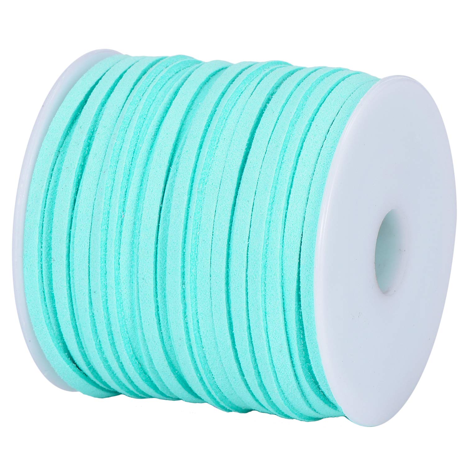DonDon Velour Ribbon 0.12 inch (3 mm) DIY - 32.81 yd (30 m) roll - Turquoise