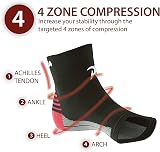 Rymora Foot Compression Socks Sleeves Small Black Pair view 3