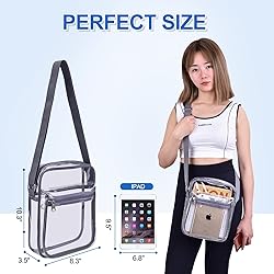 USPECLARE Clear Purse Stadium Clear Messenger Bag