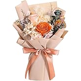 Jtoder Forever Flowers for Delivery, Preserved Flower Bouquets, Long Lasting Pink Roses, Gifts Bouquet for Mother Wife Girlfriend on Festivals Birthday Anniversary