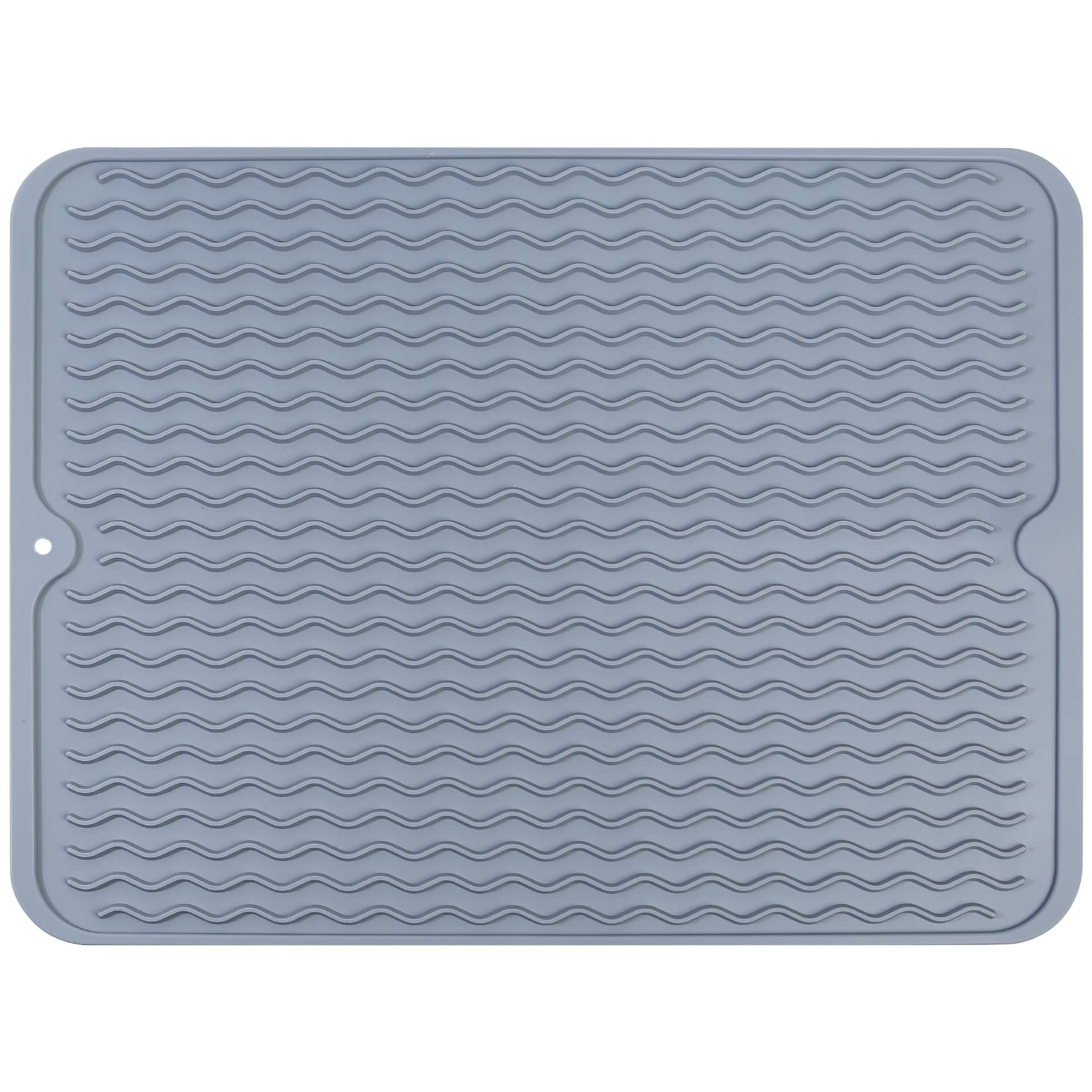 AoyfuwellSilicone Dish Drying Mats, Non-Slip Kitchen Drying Mat, Draining Boards Mats, Drain Board Drainer Mats for Kitchen Universal Drain Board - 40x30 cm(15.8x12 inches)
