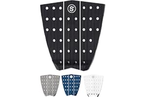 SYMPL Surfboard Traction Pad • 3 Piece Deck Pad for Surfing, Skimboarding • Maximum Grip • 3M Adhesive • Fits Surfboards, Skimboard, Longboard, Fish
