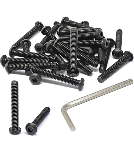 #10-24 Steel Machine Screws - 1 Inch Truss Head Black Oxide (Pack Of 100)