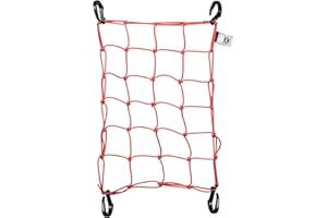Portland Design Works Cargo Web - Reflective Cargo Netting for Bike Storage, Expandable Bungee Net with Hooks, Bicycle Access