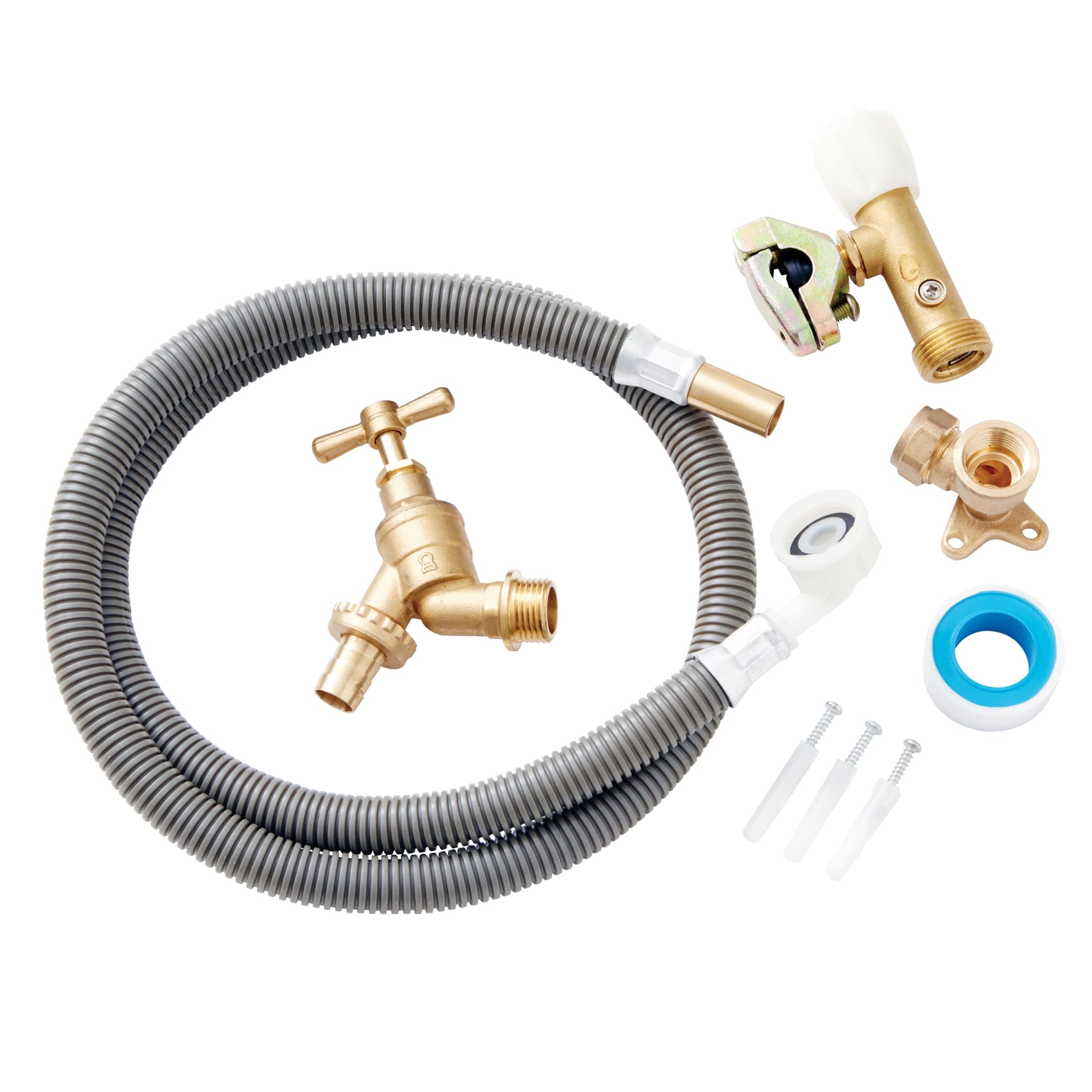 Excel Home - Flexable Hose Garden Tap Kit Outdoor Living Complete Set