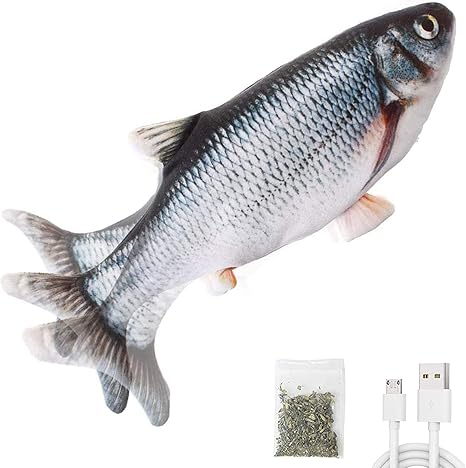 Potaroma Moving Cat Kicker Fish Toy 