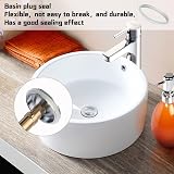 hioseyre 6 Pcs Clear Sink Plug O-Rings Seal Rubber Washbasin Drain Valve Repair view 4