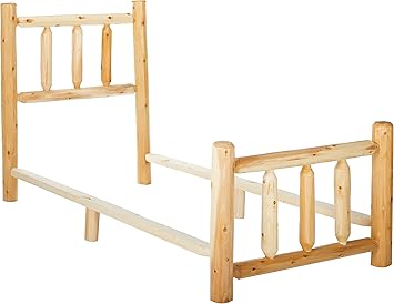 Amazon Com Michigan Rustics Rustic Log Bed Lacquered Cedar Bed