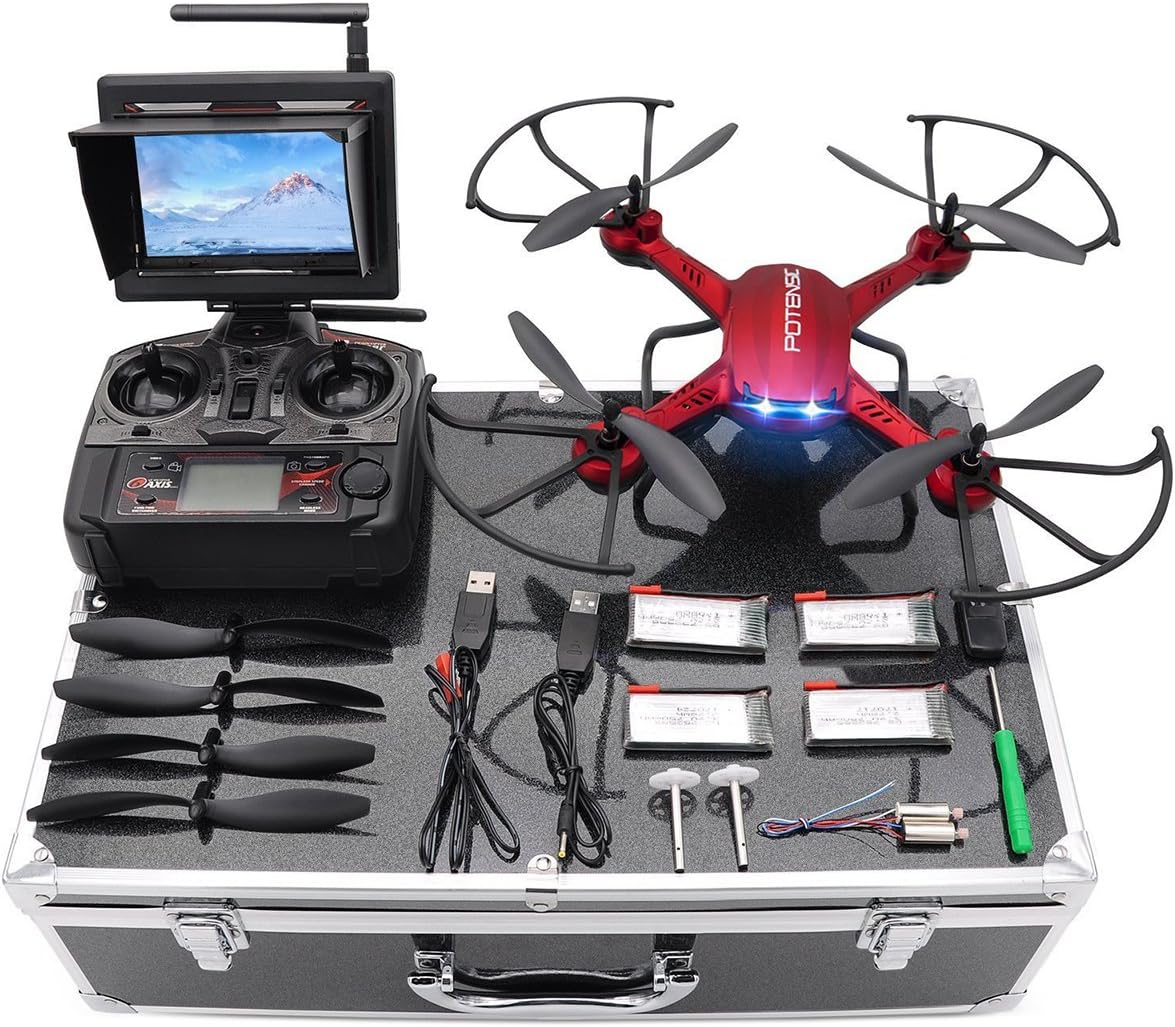 Potensic Drone with Case, F181DH RC Quadcopter Drone RTF Altitude Hold