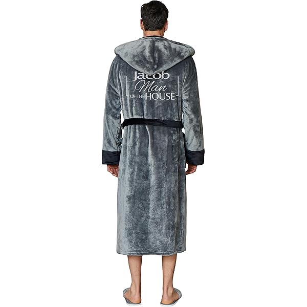 sachin and babi light blue dress Lotus Linen Mens Robe Personalized