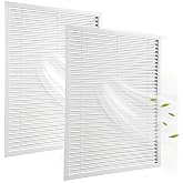 AIWFL 2 Pack 24" x 30" Gable Vent, Heavy Duty Decorative Gable Vents | Paintable Gable Vents for Houses Air Return Attic Wall Vent Louvers Shed Vents Cover for Home Crawl Space Garage Attic