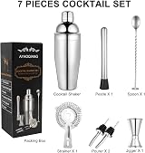 AYAOQIANG 7Pcs Cocktail Shaker Set 750ml Stainless Bartender Kit view 2