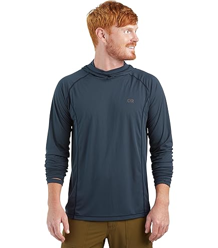 Chemise Outdoor Research Astroman Homme - Manches Courtes, Taille S (Small), Orange - STRETCH
