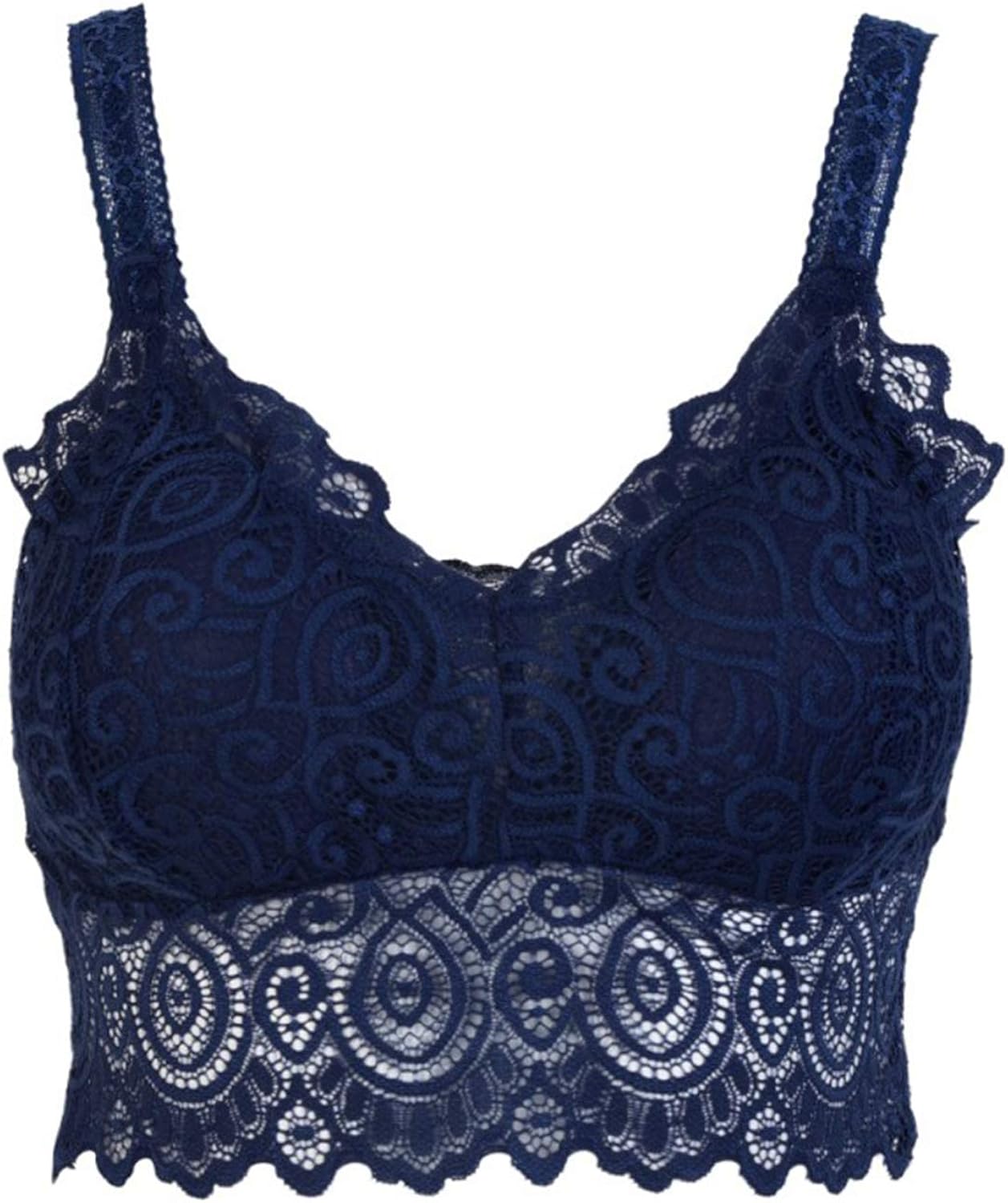 black lace push up bralette